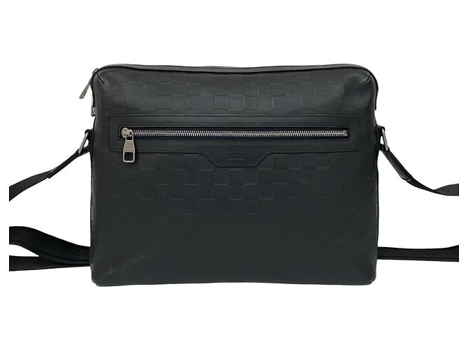 Louis Vuitton Calypso MM Schultertasche aus Damier Infini Leder Schwarz - Ansicht 3