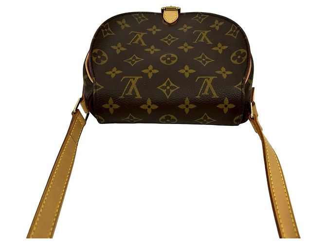 Borsa a Spalla Mini Tambourine Monogram Louis Vuitton Marrone - vista 4