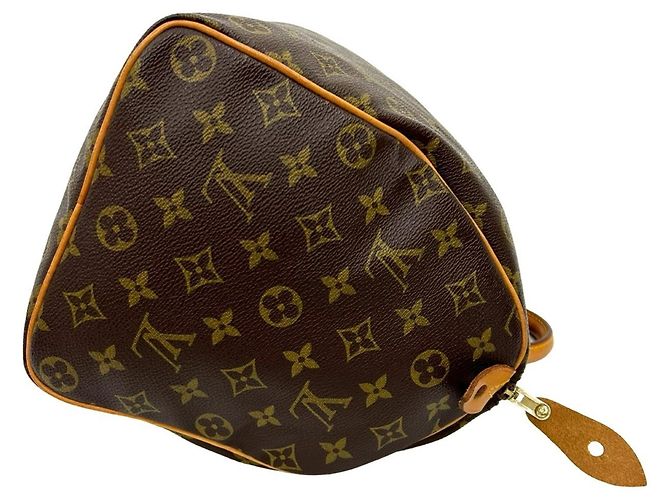 Borsa Boston Louis Vuitton Speedy 35 in pelle Monogram Marrone - vista 6