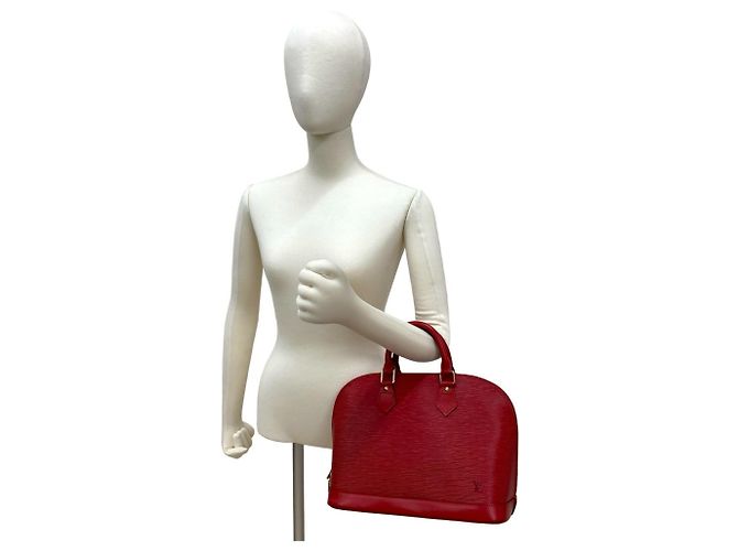 Louis Vuitton Alma Handtasche aus Epi-Leder Rot - Ansicht 2