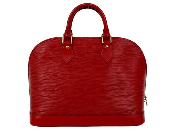 Louis Vuitton Alma Handtasche aus Epi-Leder Rot - Ansicht 3