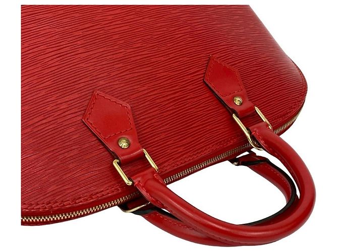 Louis Vuitton Alma Handtasche aus Epi-Leder Rot - Ansicht 4