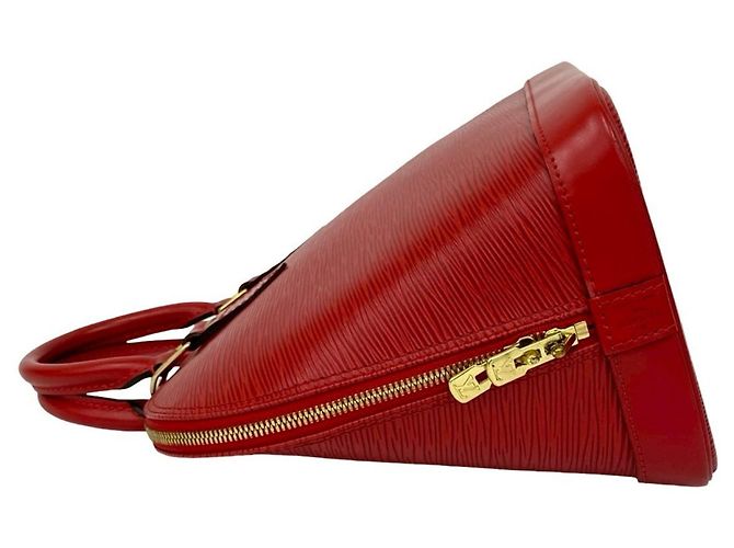 Louis Vuitton Alma Handtasche aus Epi-Leder Rot - Ansicht 5