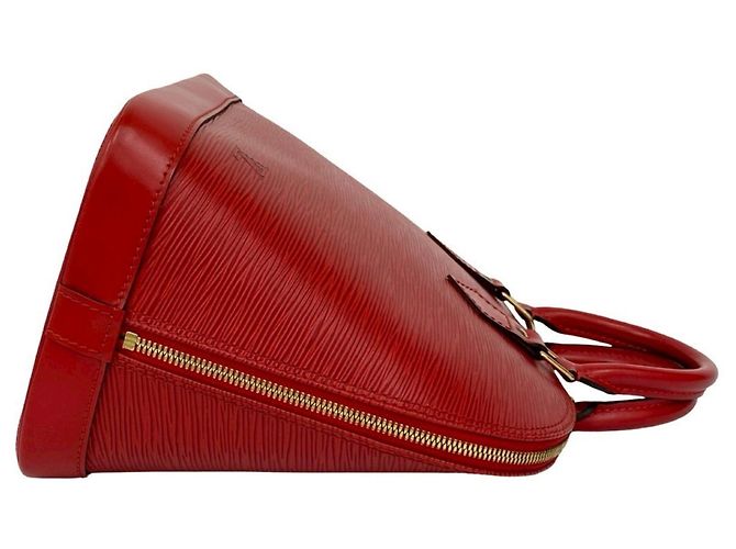 Louis Vuitton Alma Handtasche aus Epi-Leder Rot - Ansicht 6