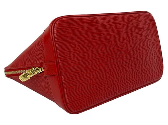 Louis Vuitton Alma Handtasche aus Epi-Leder Rot - Ansicht 7