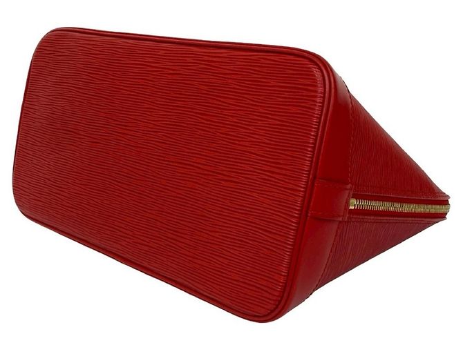 Louis Vuitton Alma Handtasche aus Epi-Leder Rot - Ansicht 8