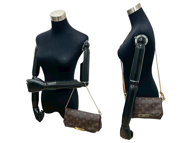 Borsa a mano Louis Vuitton Favorite PM in pelle Monogram Marrone - vista 2