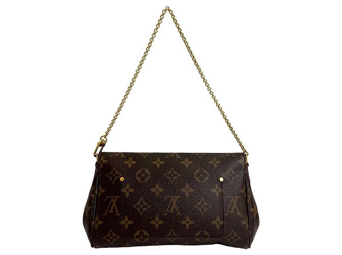 Borsa a mano Louis Vuitton Favorite PM in pelle Monogram Marrone - vista 3