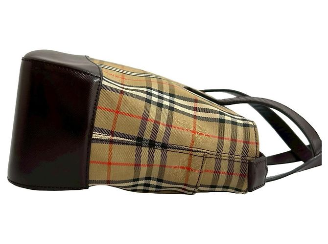 Burberry Nova Check Handtasche Braun Beige - Ansicht 6
