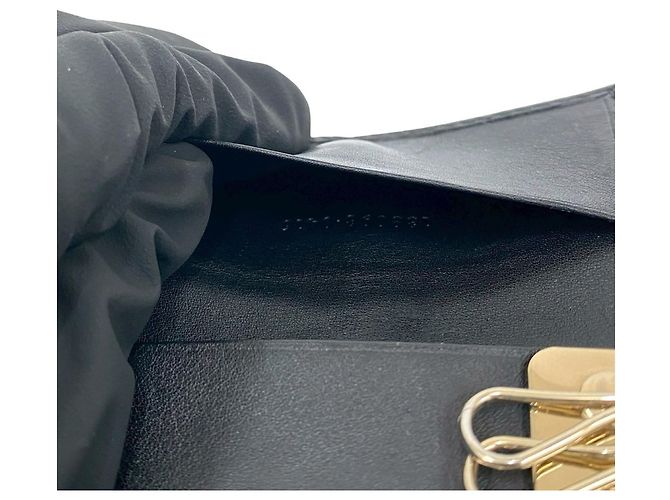 Llaveiro de cuero negro con logo GG Shima de Gucci - vista 9