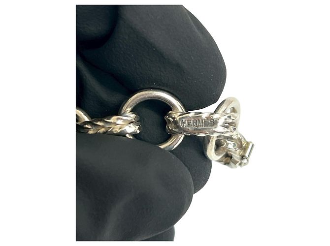 Hermès 60er Silber Charm-Armband - Ansicht 2
