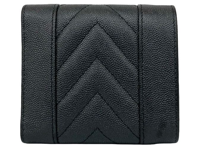 Cartera tri-fold de cuero caviar Chanel Mademoiselle Coco Negro - vista 2