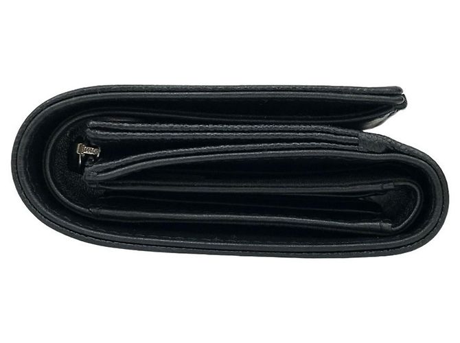 Cartera tri-fold de cuero caviar Chanel Mademoiselle Coco Negro - vista 5