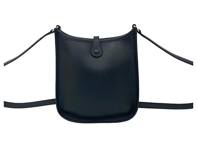 Borsa a spalla mini pochette Evelyn TPM in pelle Epsom nera di Hermès Nero - vista 3