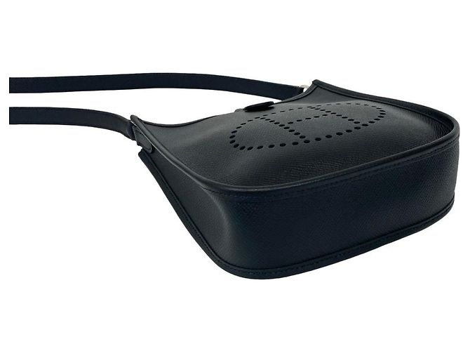 Borsa a spalla mini pochette Evelyn TPM in pelle Epsom nera di Hermès Nero - vista 7