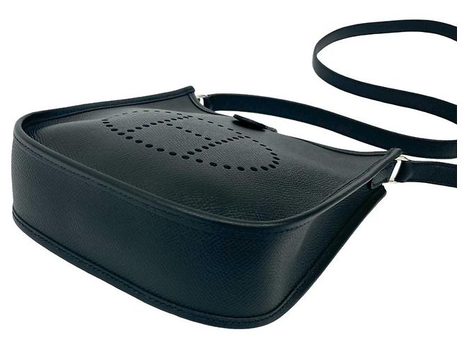 Borsa a spalla mini pochette Evelyn TPM in pelle Epsom nera di Hermès Nero - vista 8