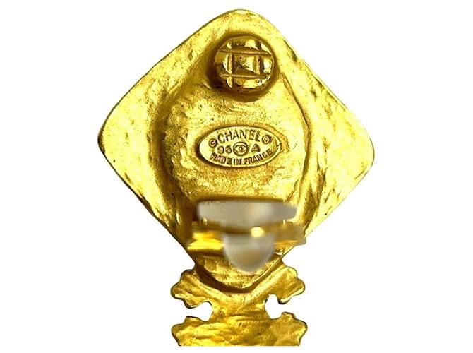 Orecchini Clip Coco Mark di Chanel Marrone D'oro - vista 2