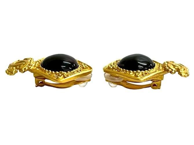 Orecchini Clip Coco Mark di Chanel Marrone D'oro - vista 4