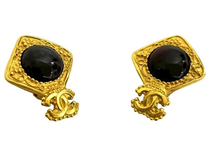 Orecchini Clip Coco Mark di Chanel Marrone D'oro - vista 5