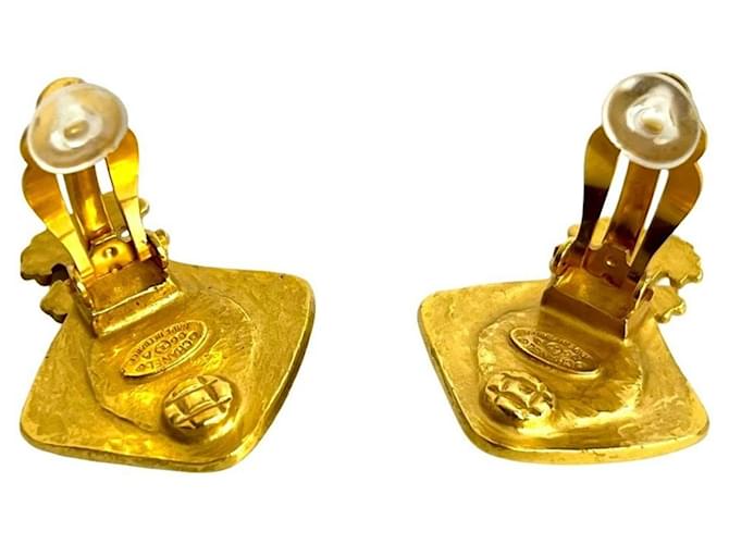 Orecchini Clip Coco Mark di Chanel Marrone D'oro - vista 7