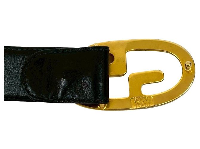 Cinturón de cuero con hebilla logo GG de Gucci Negro - vista 3