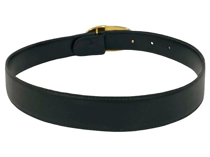 Cinturón de cuero con hebilla logo GG de Gucci Negro - vista 5