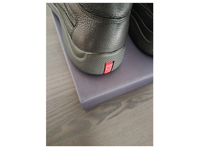 Sneakers Prada in Pelle Nera Nero - vista 10