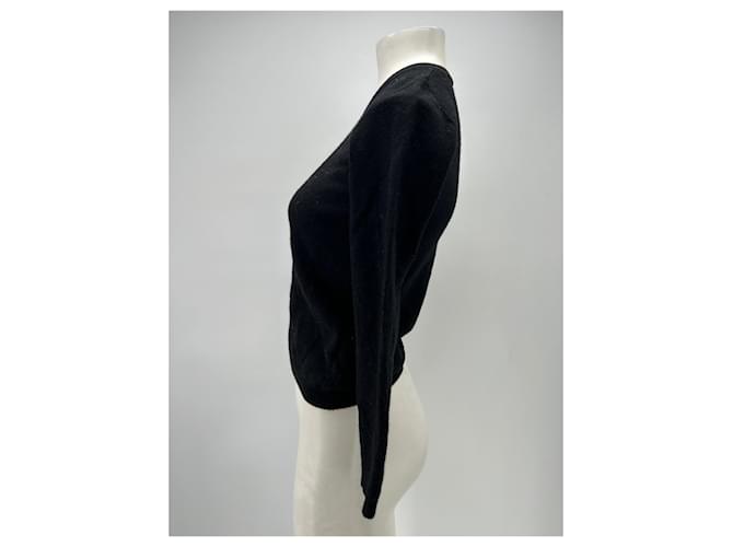 Autre Marque Schwarzer Wollpullover von Au Printemps Paris - Ansicht 4