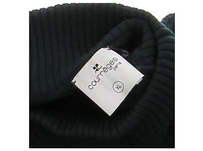 Courreges Suéter verde oscuro de cuello alto de lana - vista 6