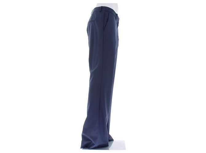 Calça de terno DMN azul marinho de lã - vista 3