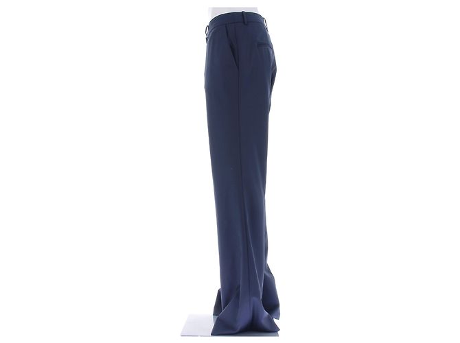 Calça de terno DMN azul marinho de lã - vista 4