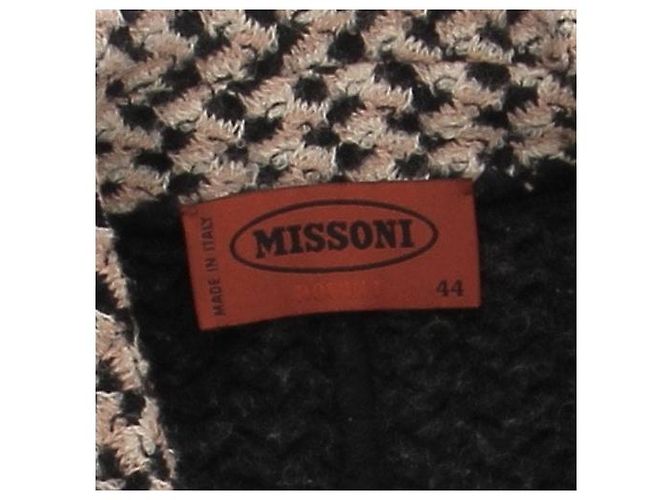 Missoni Abrigo largo de tweed de lana Castaño - vista 6