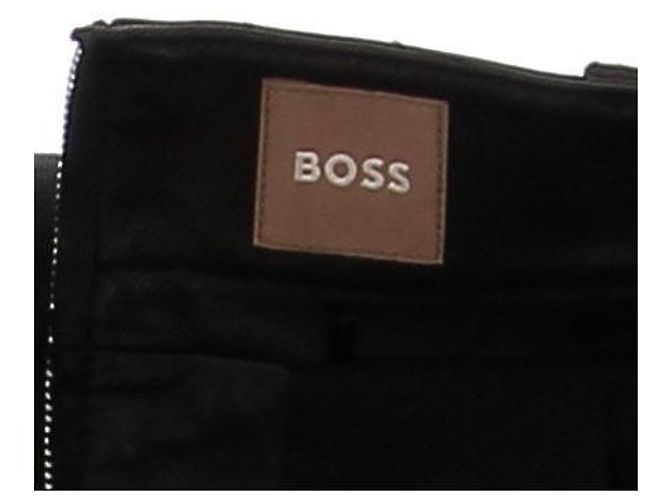 Falda de cuero negra Hugo Boss Negro - vista 5