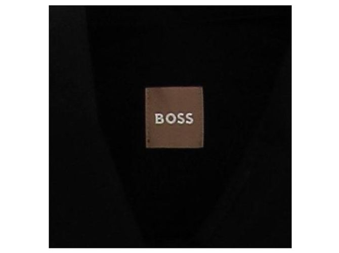 Vestido camisa Hugo Boss negro de algodón - vista 5