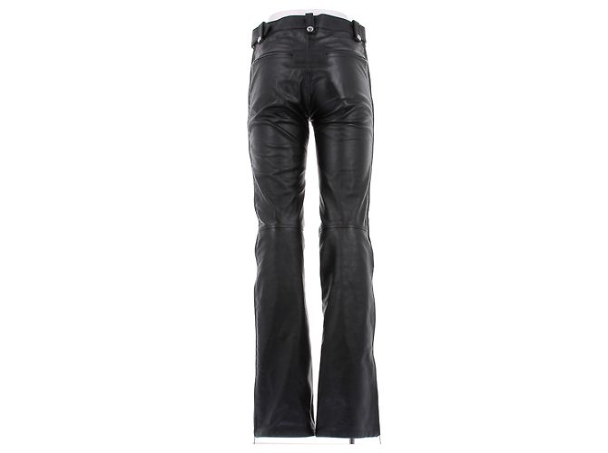 Balenciaga Schwarze Lederhose - Ansicht 2