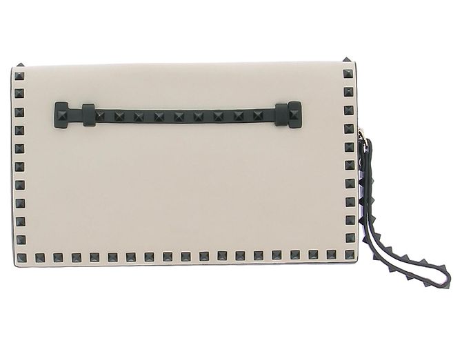 Valentino Garavani Clutch bianca con dettagli Bianco - vista 2