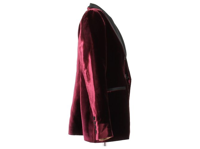 DMN Blazer de Terciopelo Burdeos - vista 3