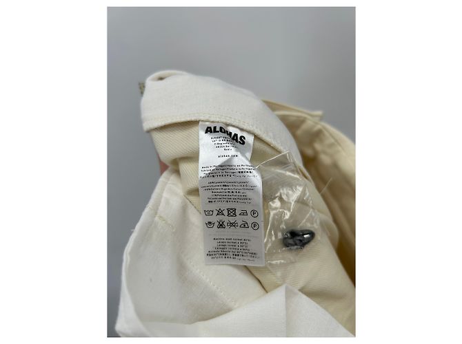 Autre Marque ALOHAS Hose aus Baumwolle Ecru Größe S Beige - Ansicht 3
