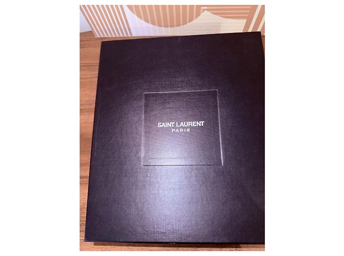 Botas de couro com studs Saint Laurent Preto - vista 5