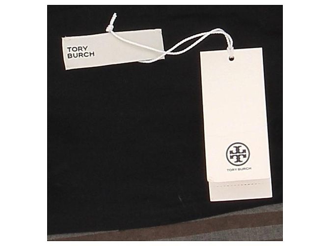 Tory Burch Bustier marrone e grigio a righe - vista 5