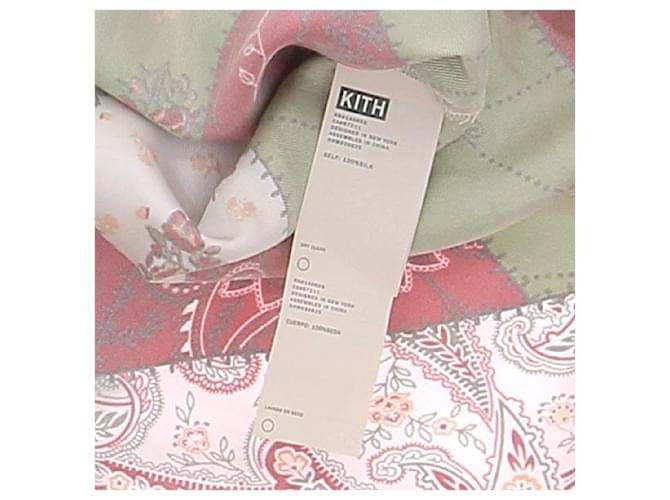 Autre Marque Camisa fluida patchwork de seda Multicolor - vista 5