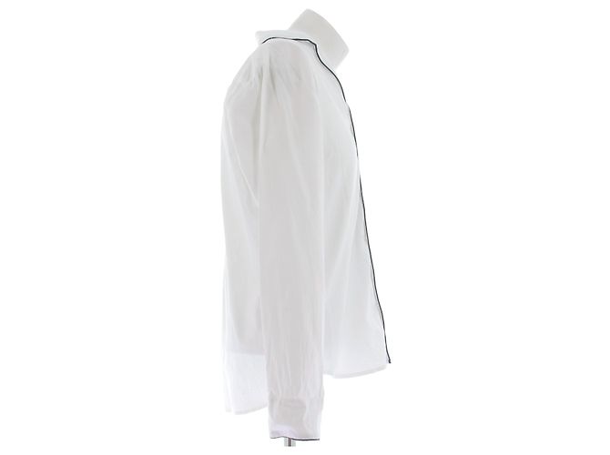 Autre Marque Camisa de pijama branca em algodão Branco - vista 3