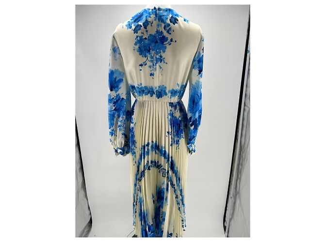 Vestido maxi de seda beige Valentino Garavani - vista 2
