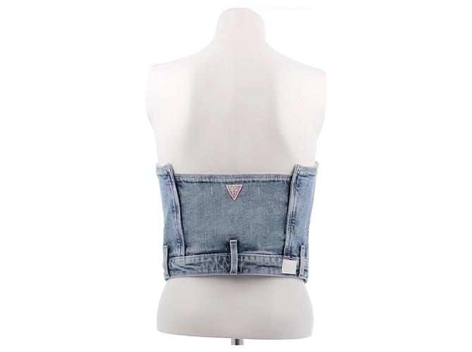 Bustier Guess de denim azul algodón - vista 2