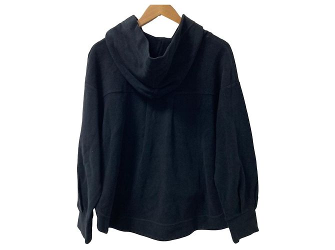 Autre Marque Grace Continental Organic Pile Hoodie Schwarz - Ansicht 2