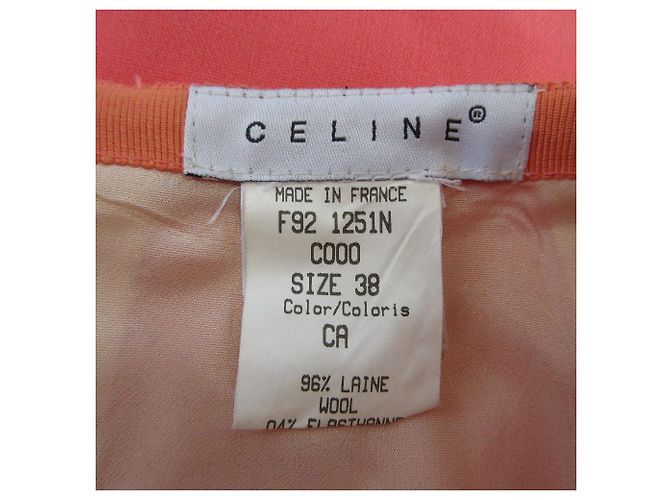 Céline Falda de lana elástica Celine Rosa - vista 6