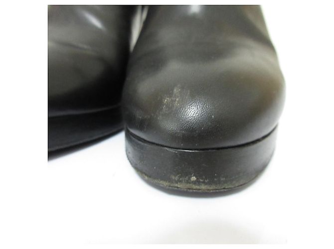 Autre Marque Bruno Magli Leder-Stiefeletten mit hohem Absatz Schwarz - Ansicht 17