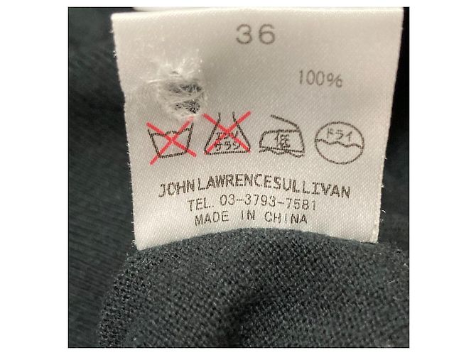 Autre Marque V-Ausschnitt Strickpullover von John Lawrence Sullivan Schwarz - Ansicht 5