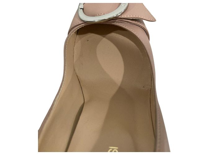 Autre Marque Décolleté in pelle Sergio Rossi Beige - vista 6