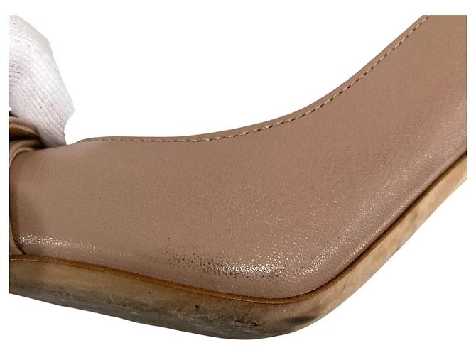 Autre Marque Décolleté in pelle Sergio Rossi Beige - vista 9